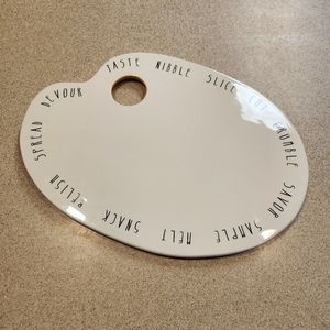 Rae Dunn Artist Palette Cheese Serving Tray Dish Snack Plate Charcuterie